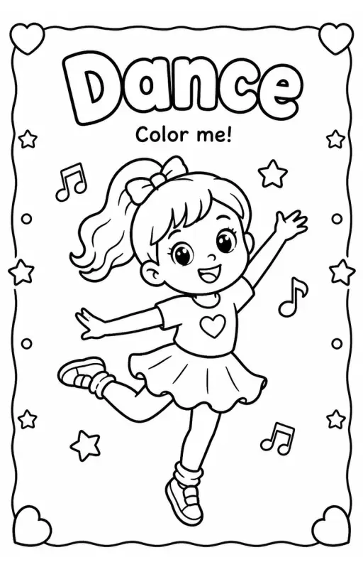 Dance Coloring Pages