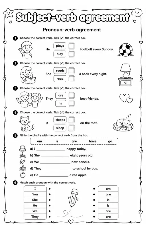 Pronoun-verb agreement