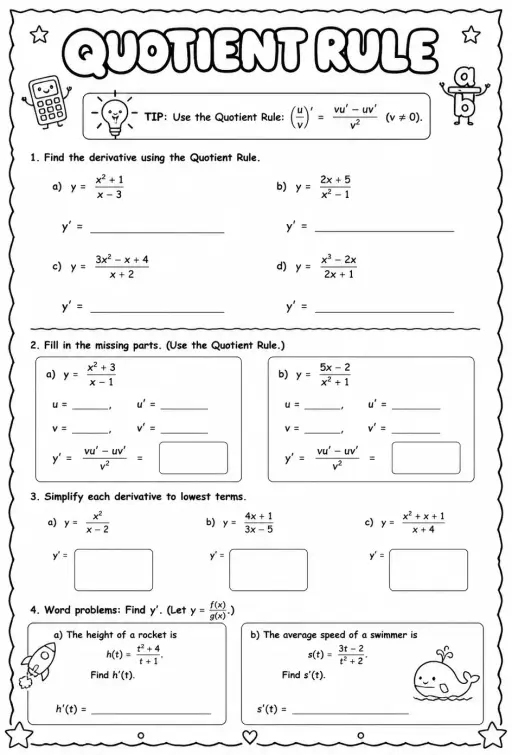 Quotient rule