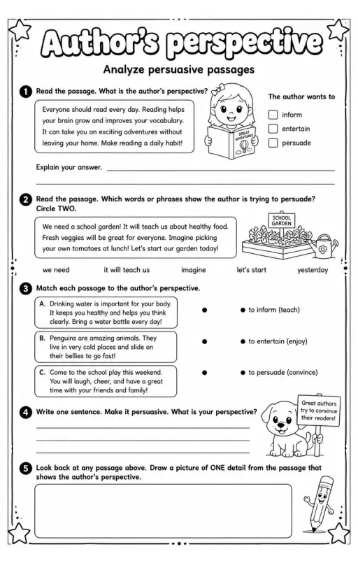 Analyze persuasive passages