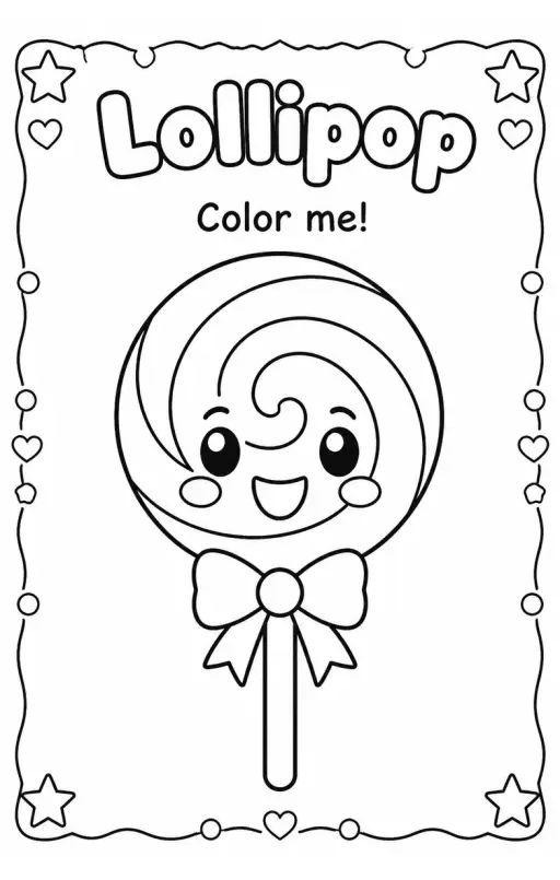 Lollipop Coloring Pages