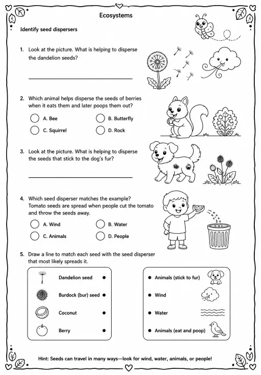 Identify seed dispersers