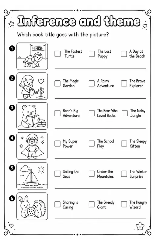 Which book title goes with the picture?