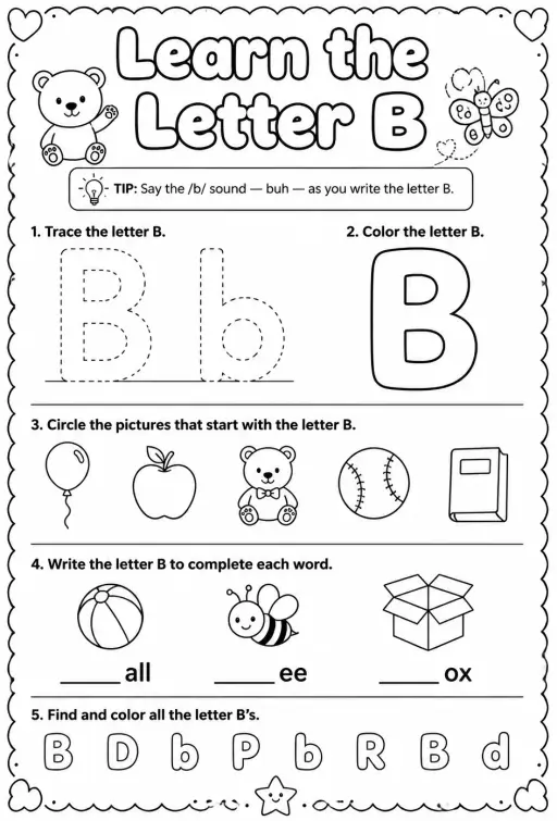 Learn the letter B