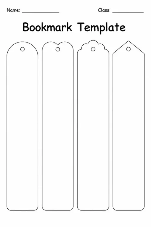 Bookmark Template
