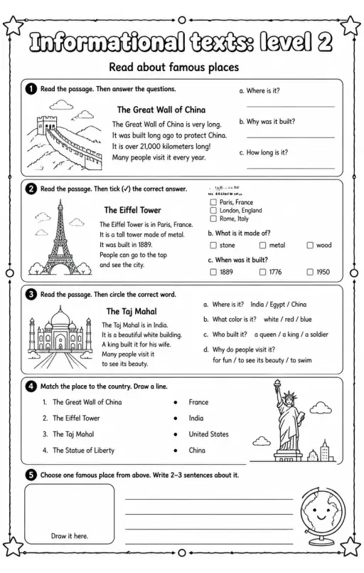 Read about famous places