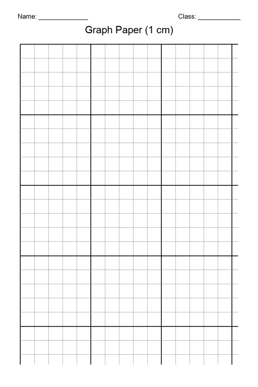 Graph Paper 1 cm