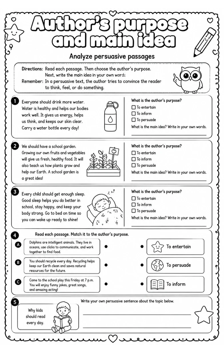 Analyze persuasive passages