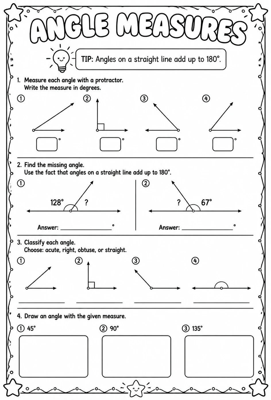 Angle measures
