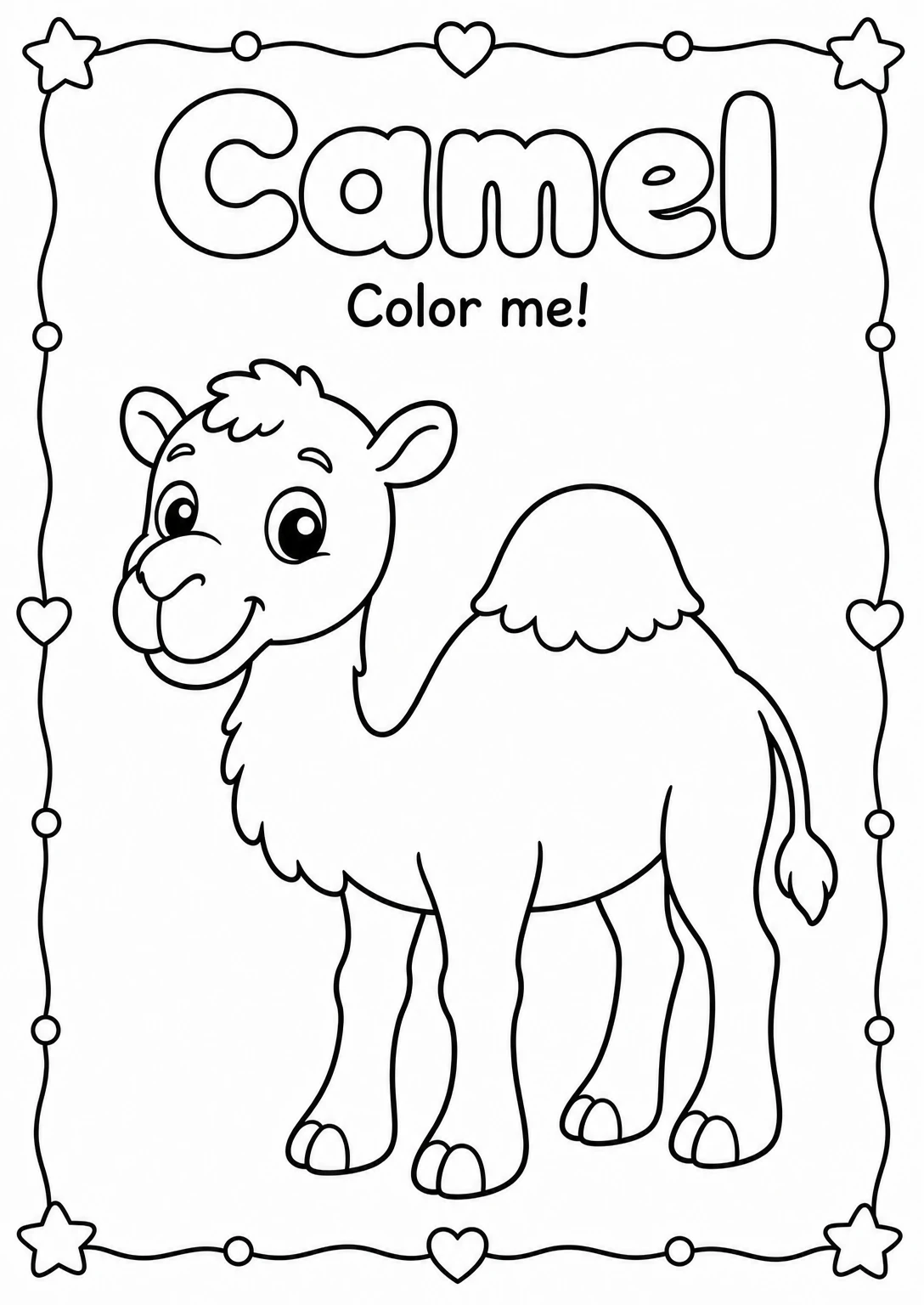 Camel Coloring Pages