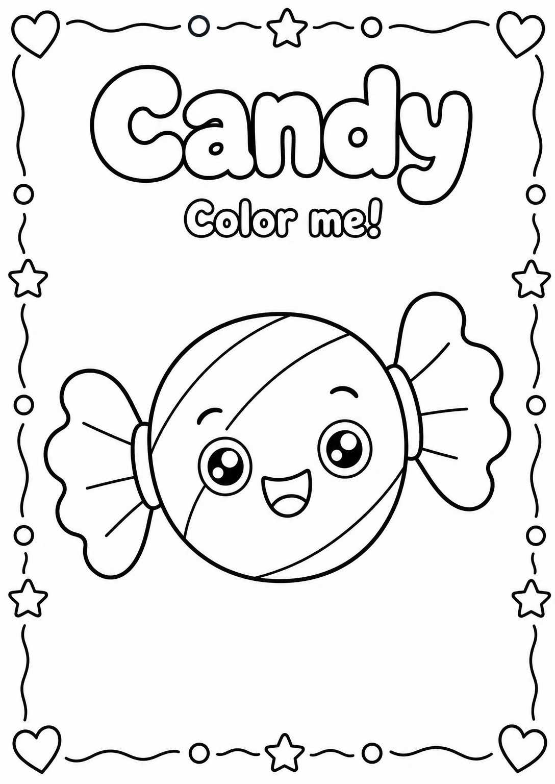 Candy Coloring Pages