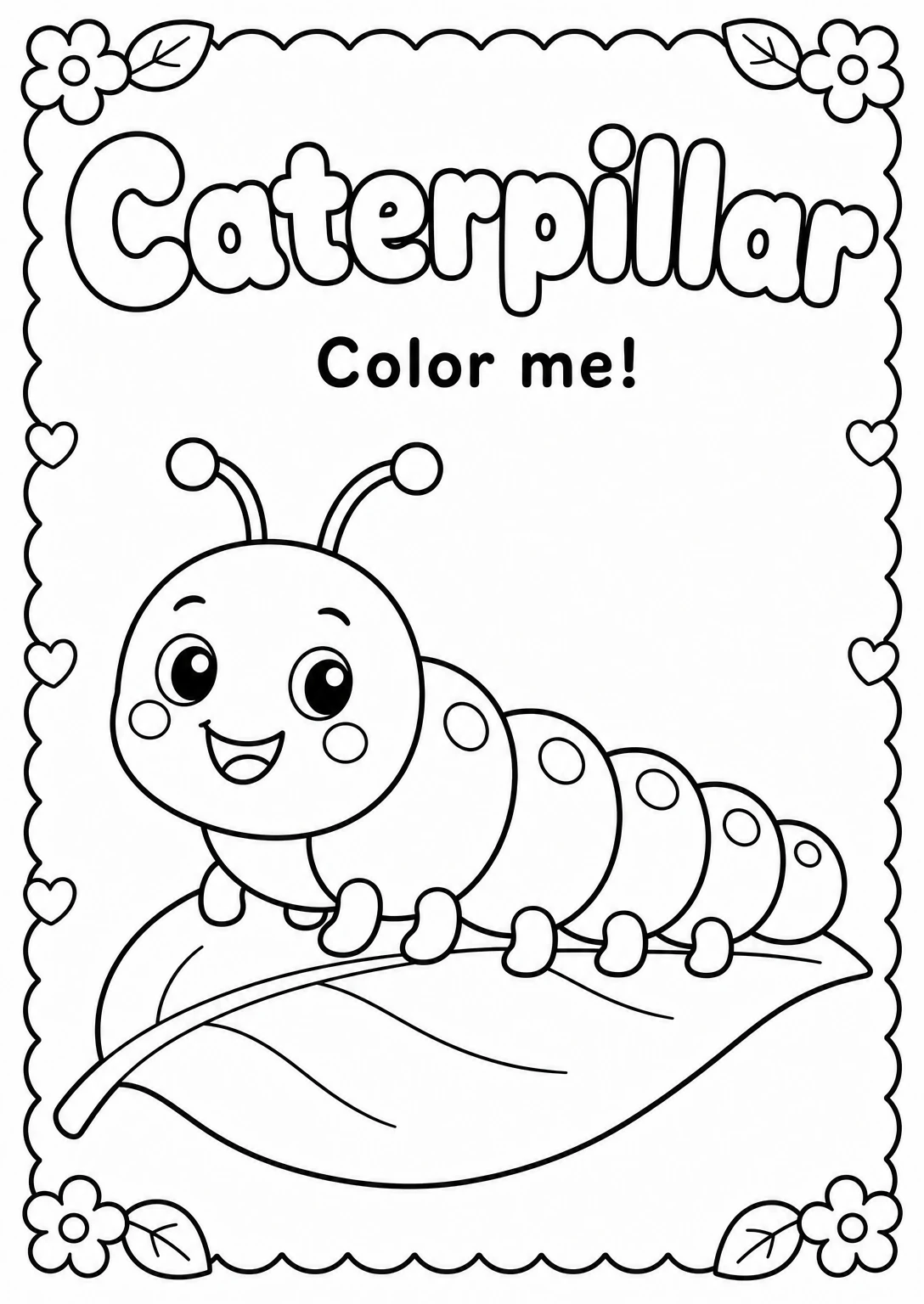 Caterpillar Coloring Pages