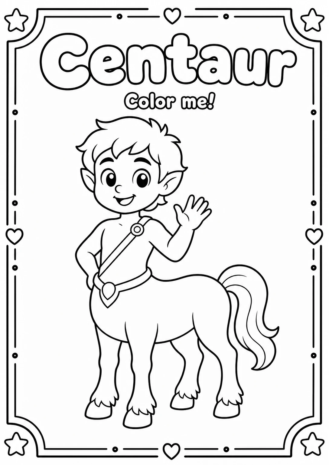 Centaur Coloring Pages