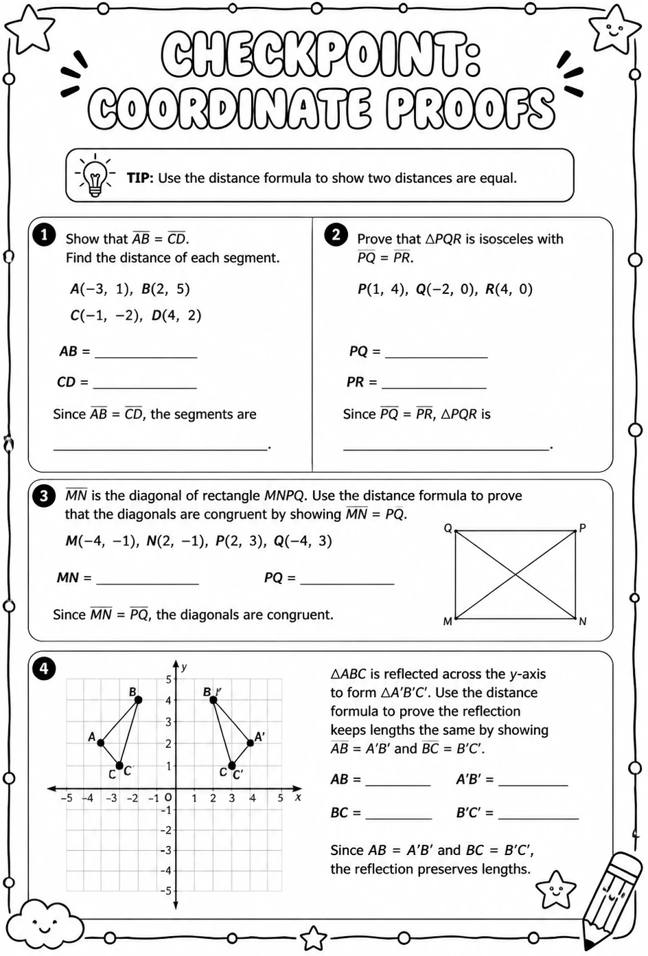 Checkpoint: Coordinate proofs