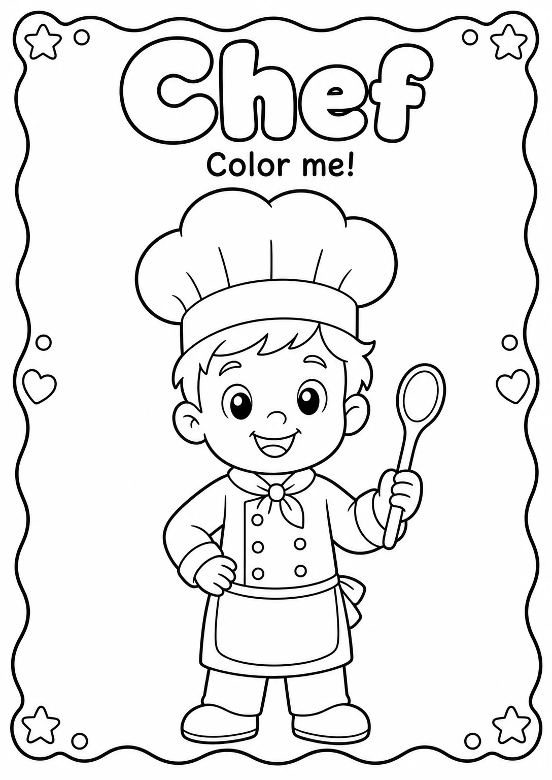 Chef Coloring Pages