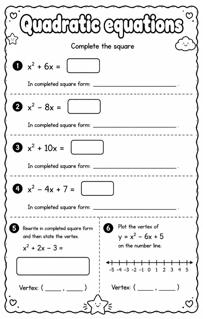 Complete the square