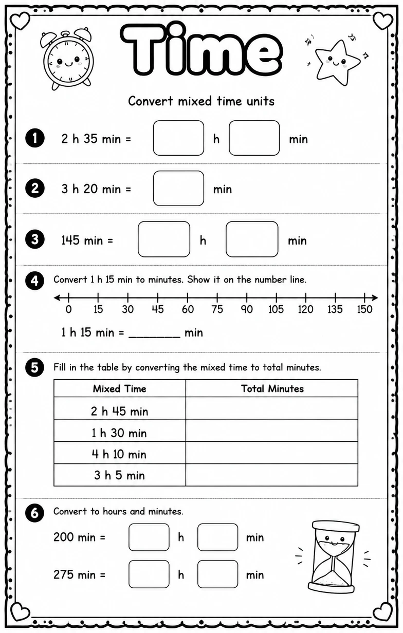 Convert mixed time units
