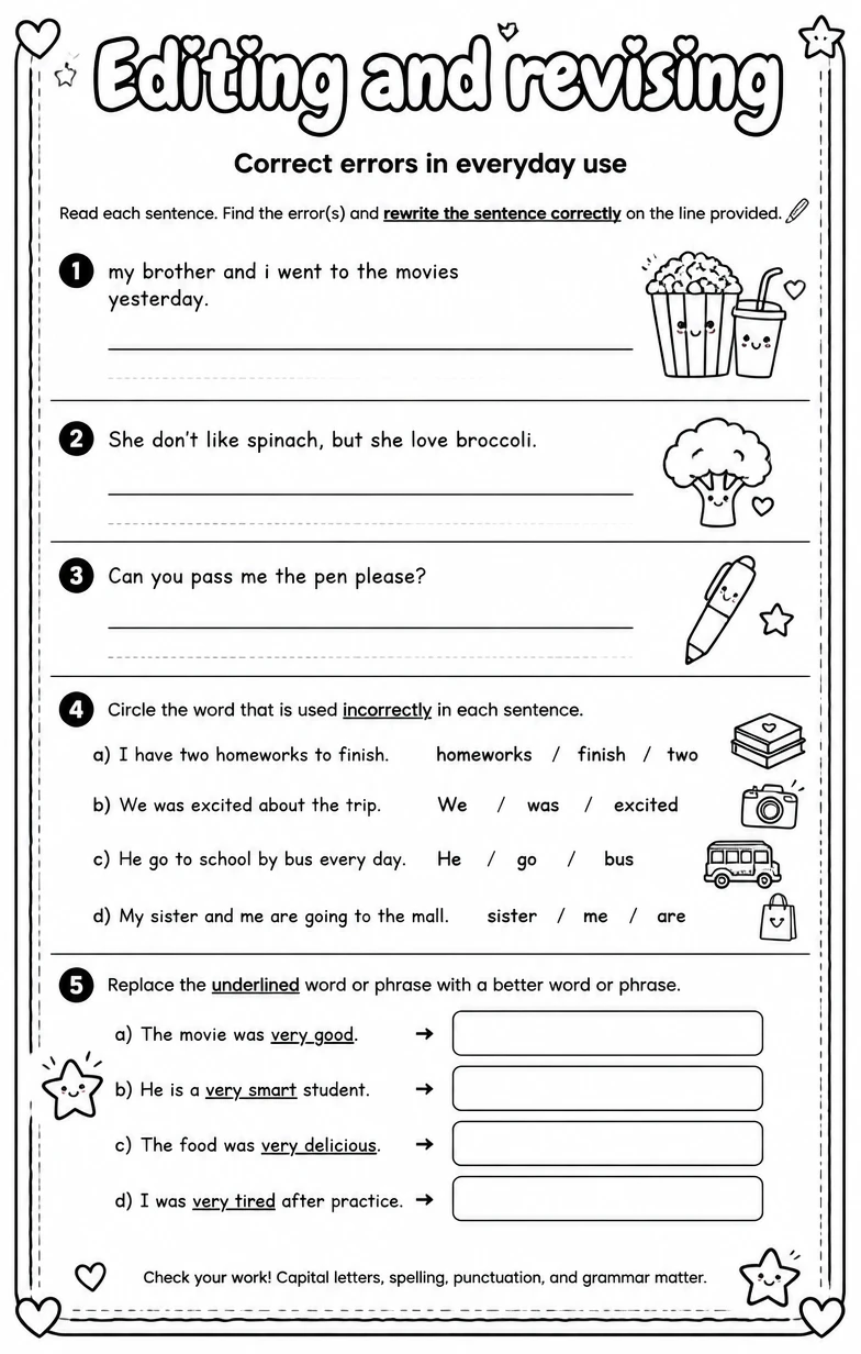 Correct errors in everyday use