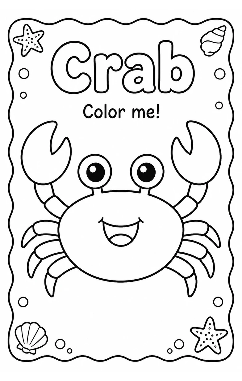 Crab Coloring Pages