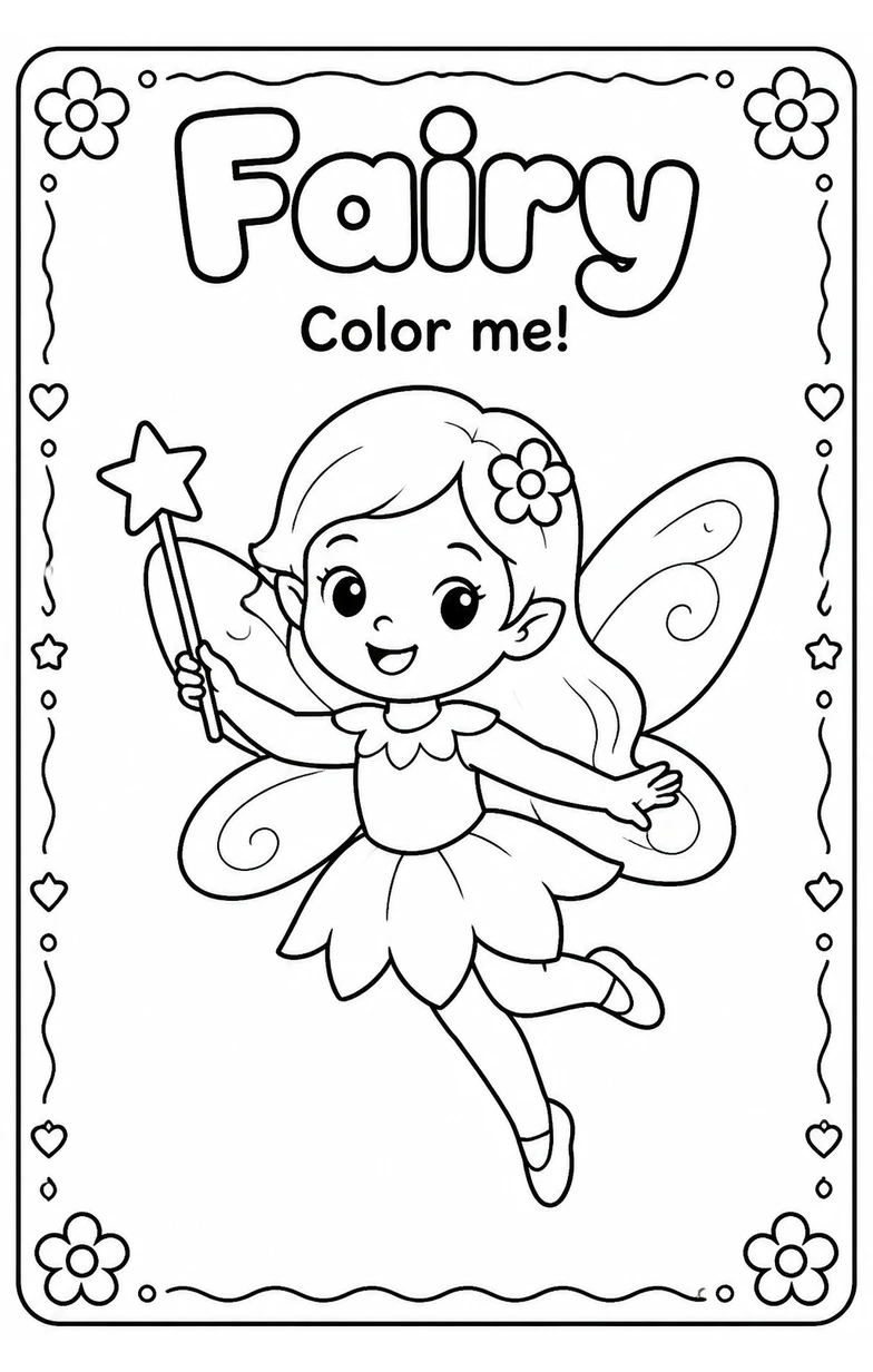 Fairy Coloring Pages