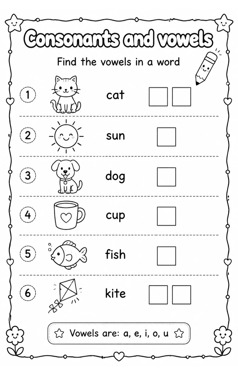 Find the vowels in a word