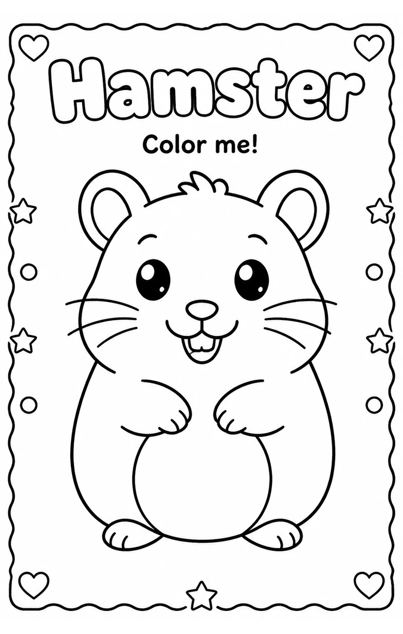Hamster Coloring Pages