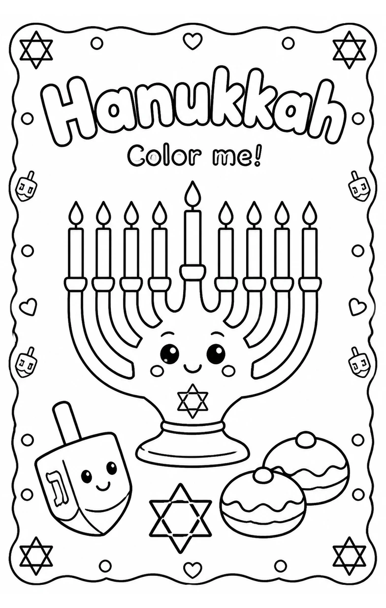 Hanukkah Coloring Pages