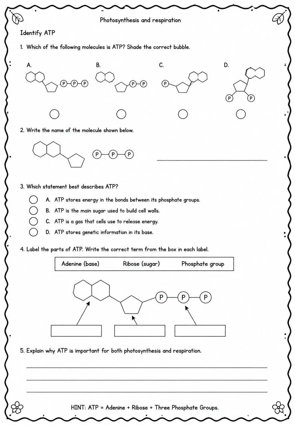 Identify ATP