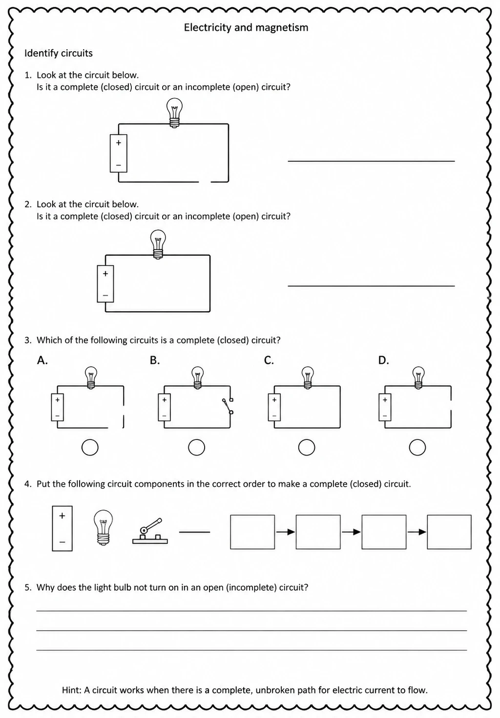 Identify circuits
