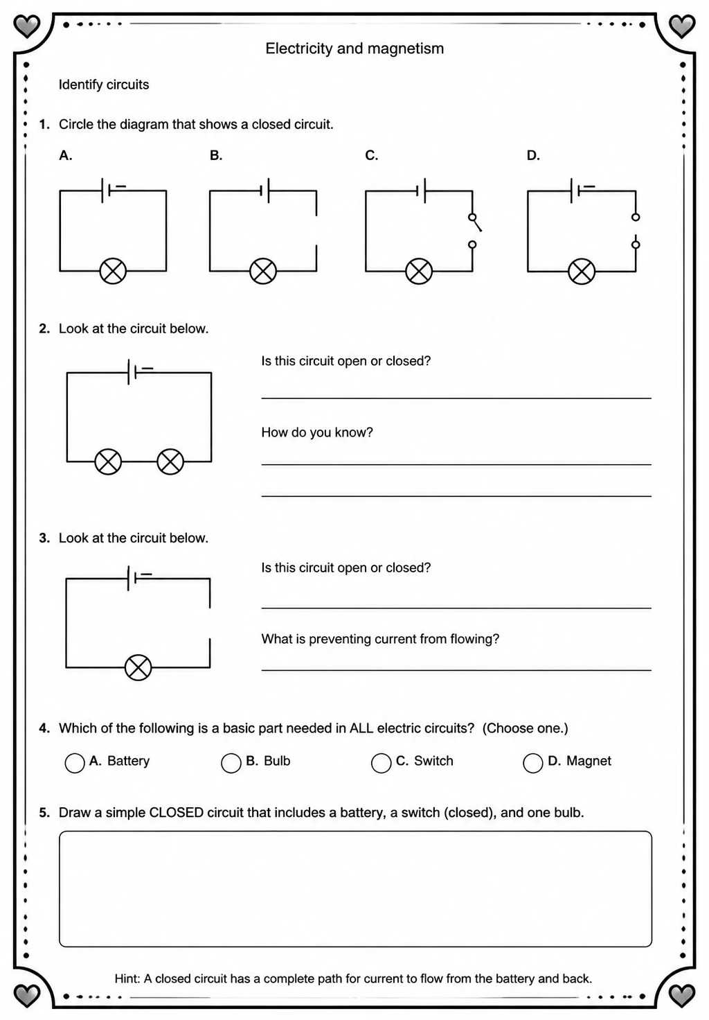 Identify circuits
