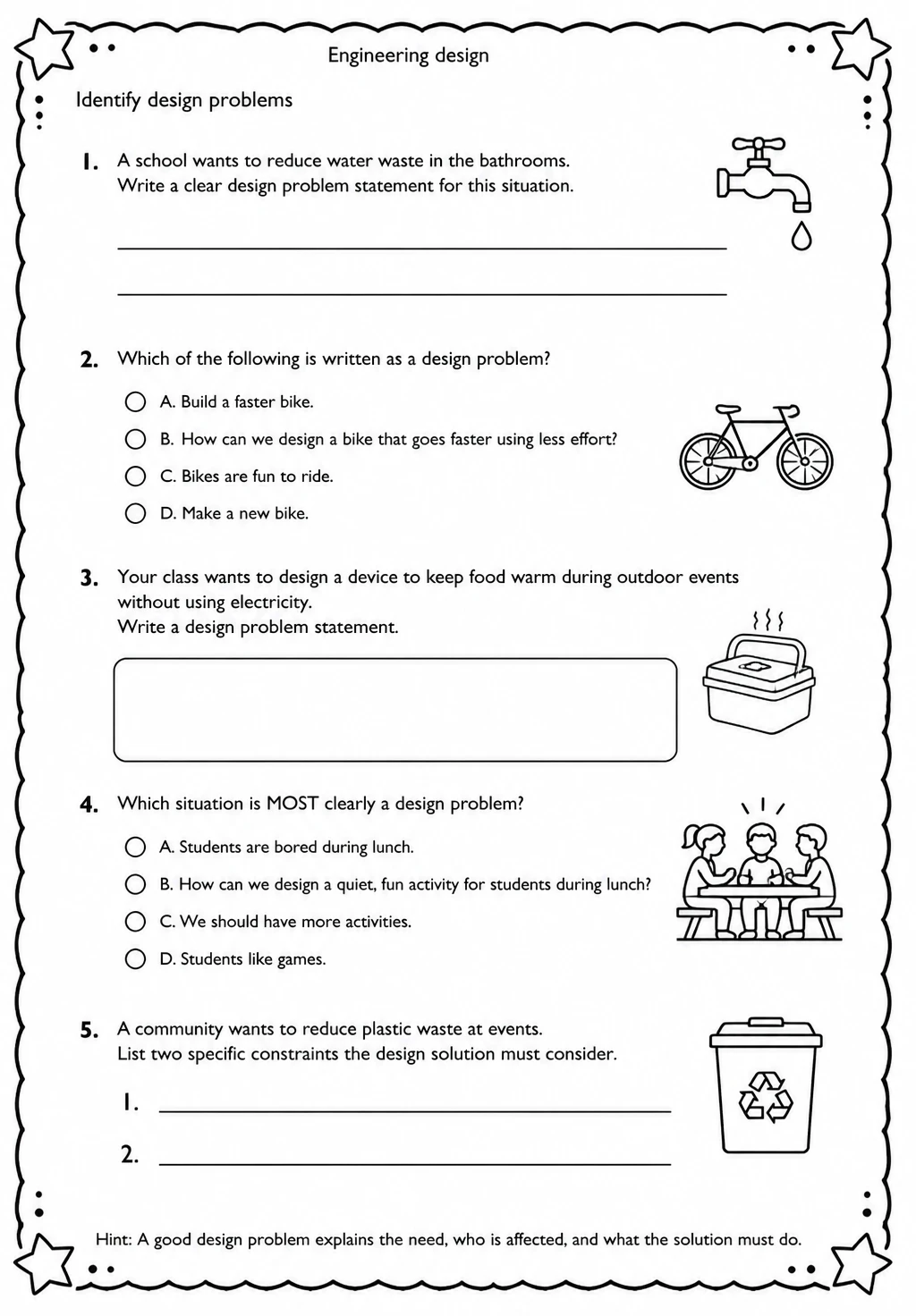 Identify design problems
