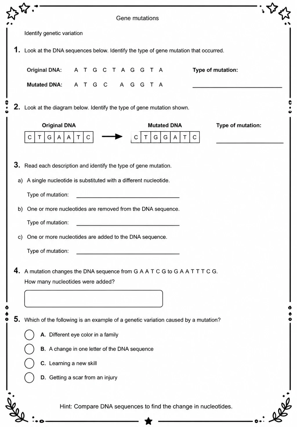 Identify genetic variation