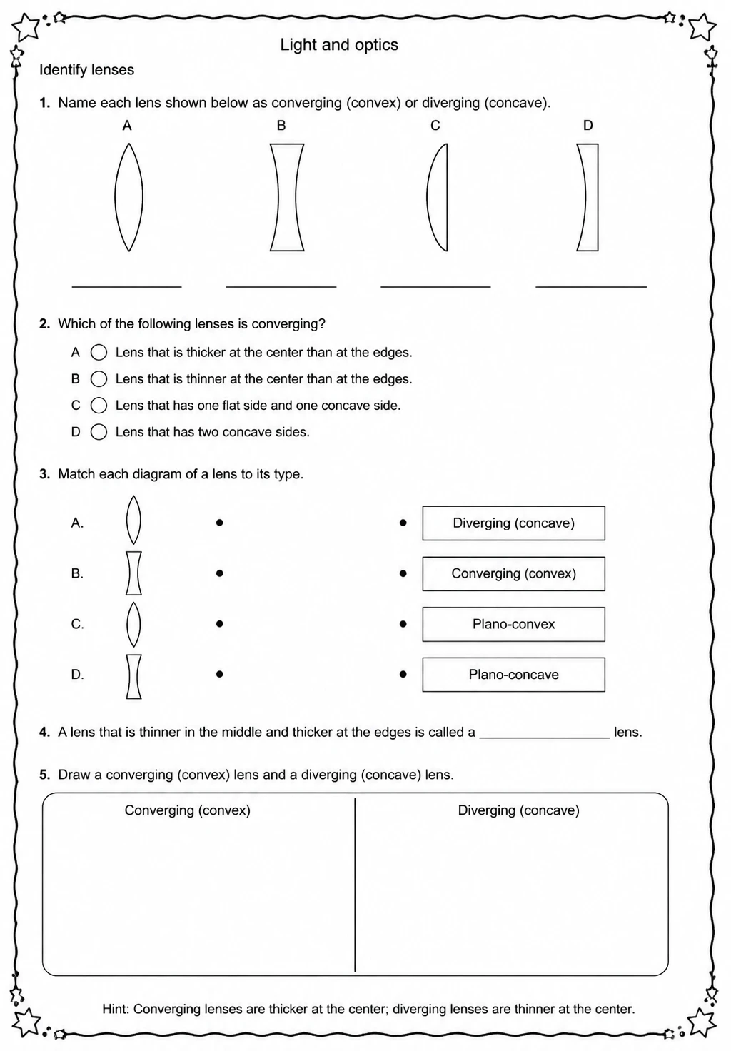 Identify lenses