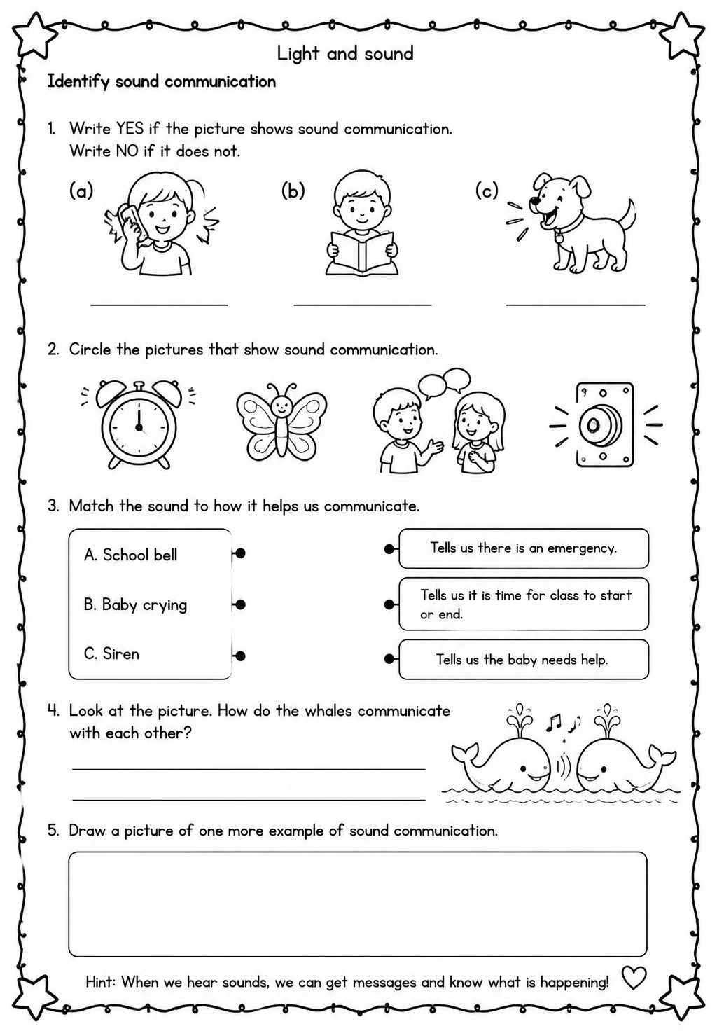 Identify sound communication