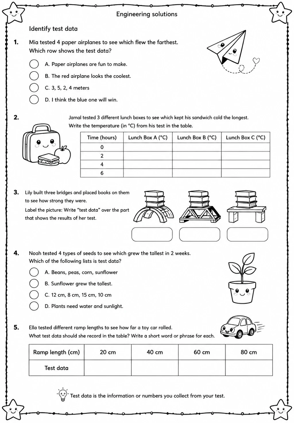 Identify test data