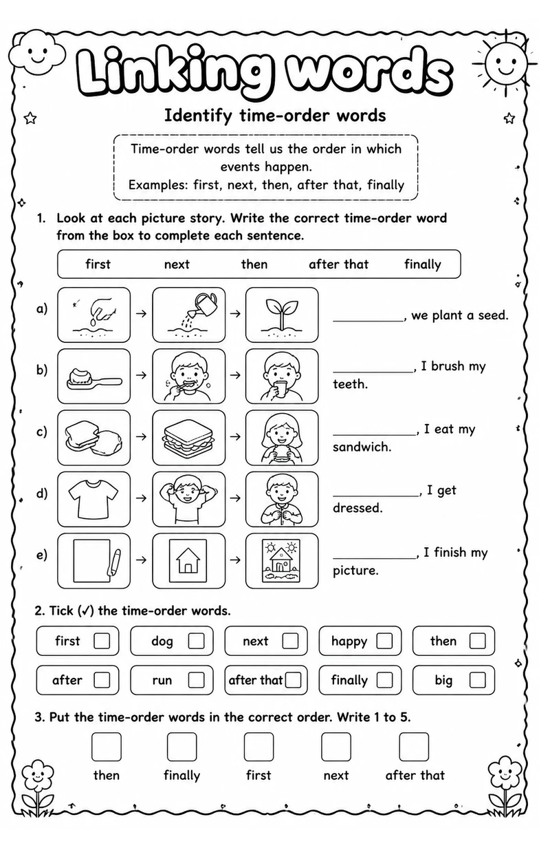 Identify time-order words