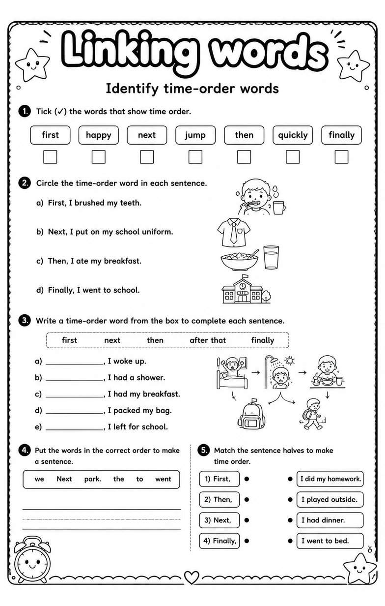 Identify time-order words