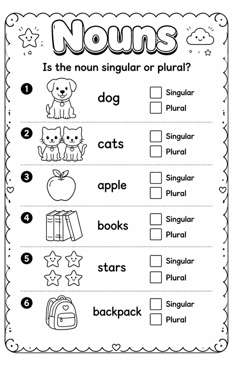 Is the noun singular or plural?