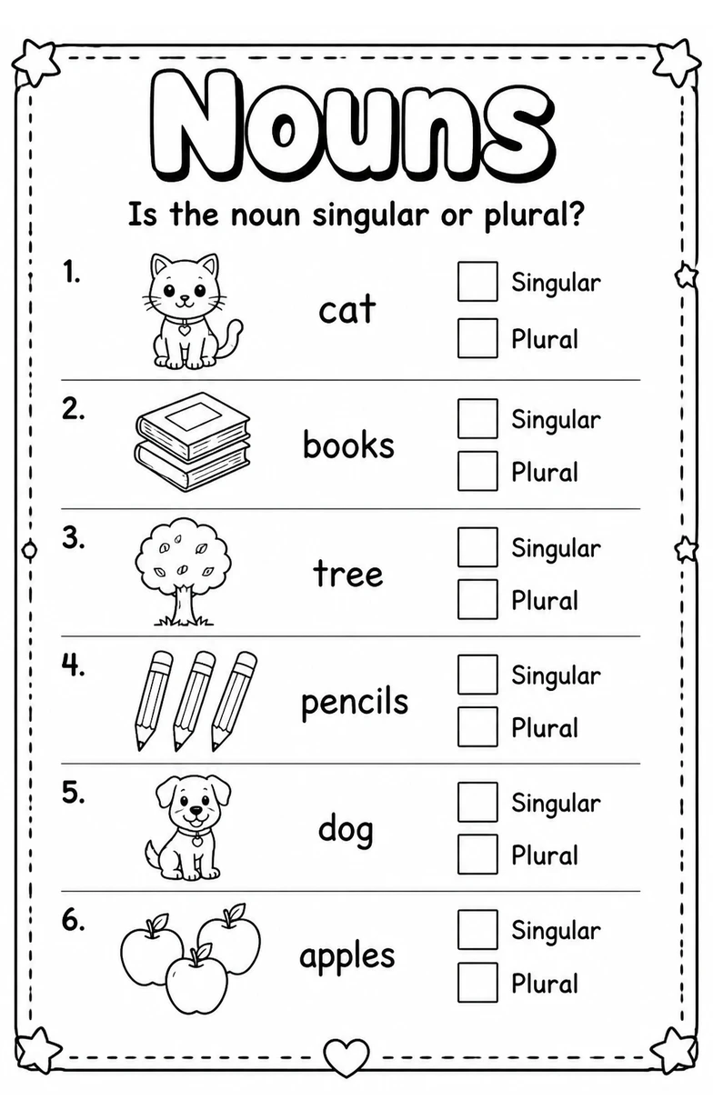 Is the noun singular or plural?