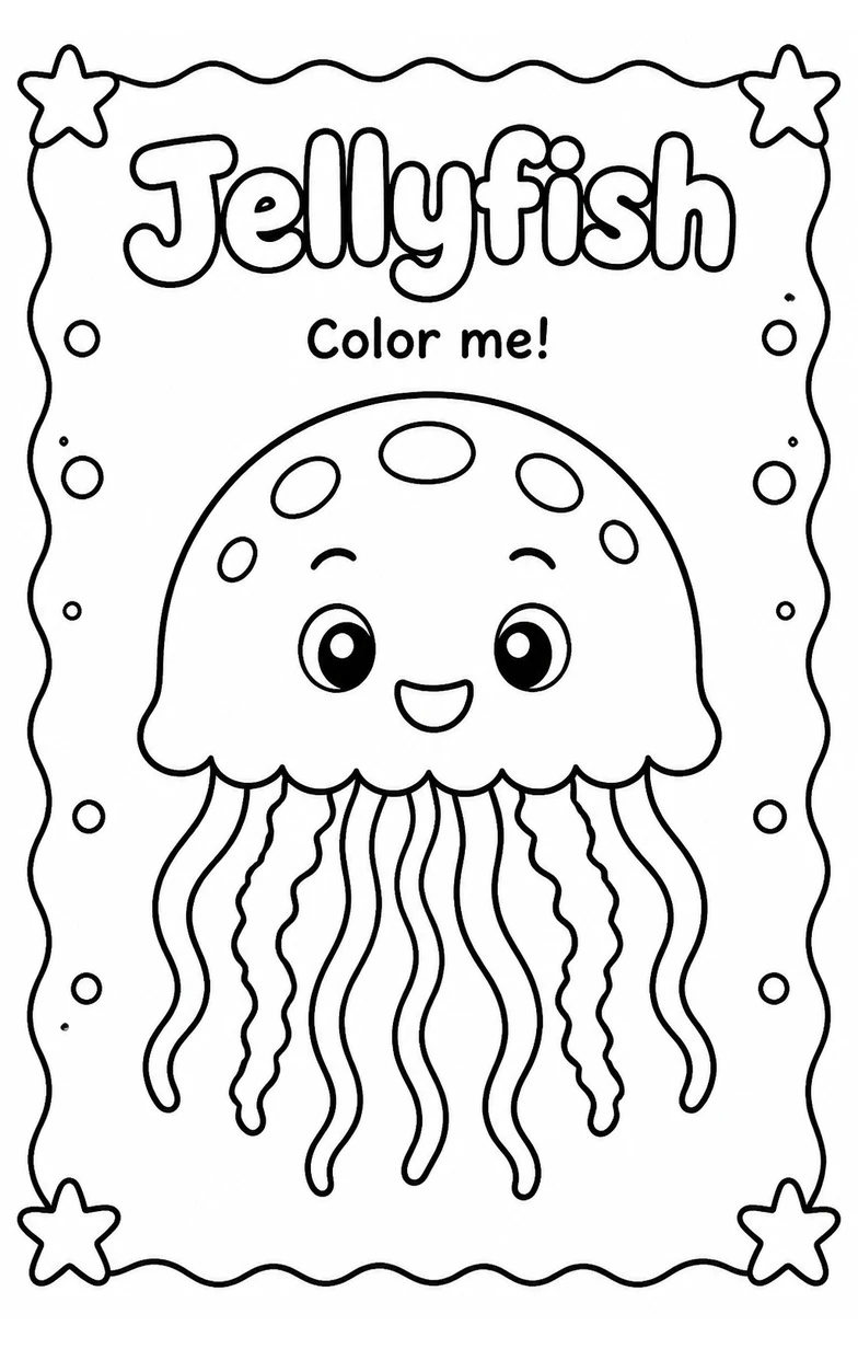 Jellyfish Coloring Pages