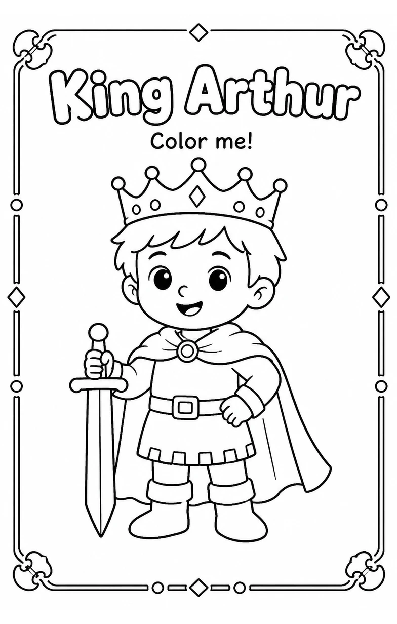 King Arthur Coloring Pages