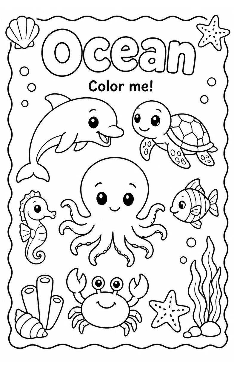 Ocean Coloring Pages