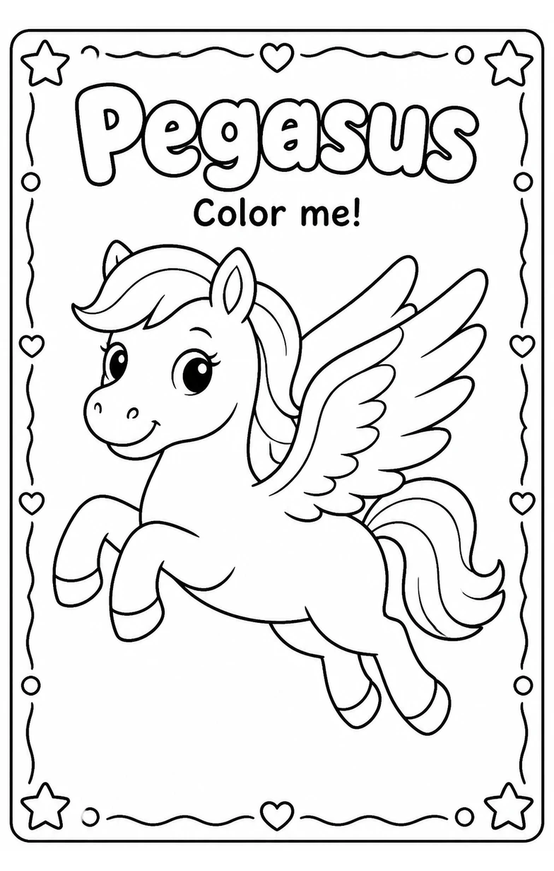 Pegasus Coloring Pages