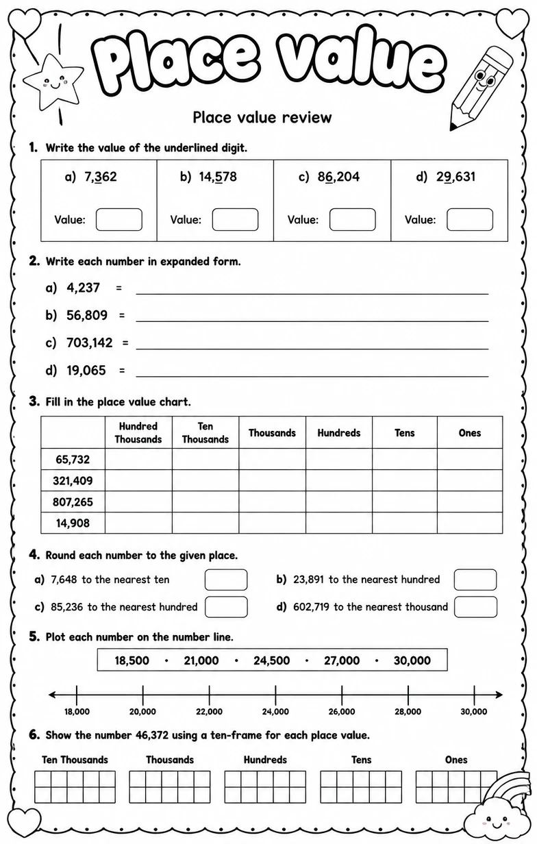 Place value review