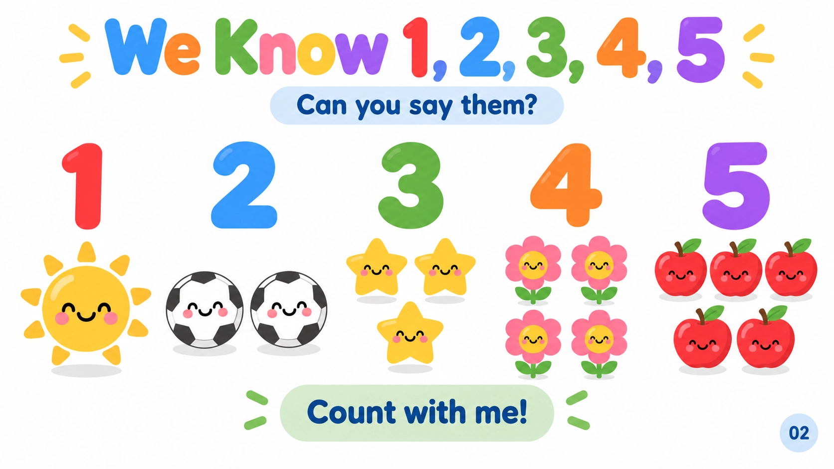Counting 1–5 — 2