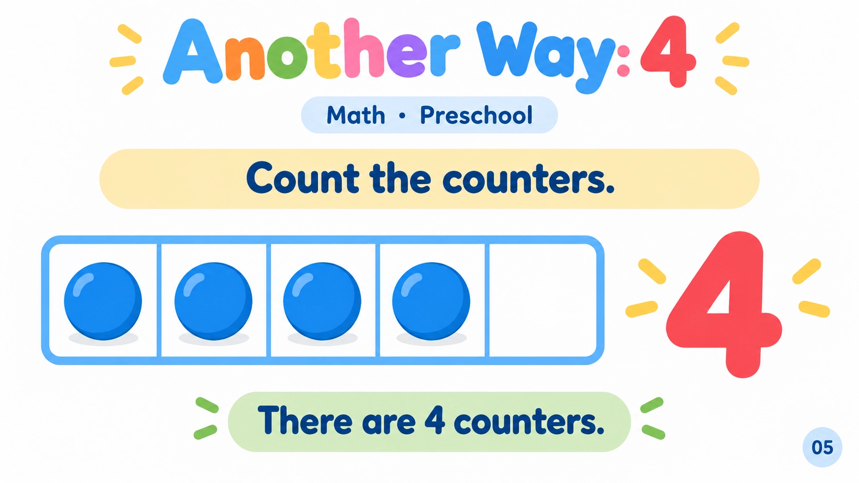 Counting 1–5 — 5
