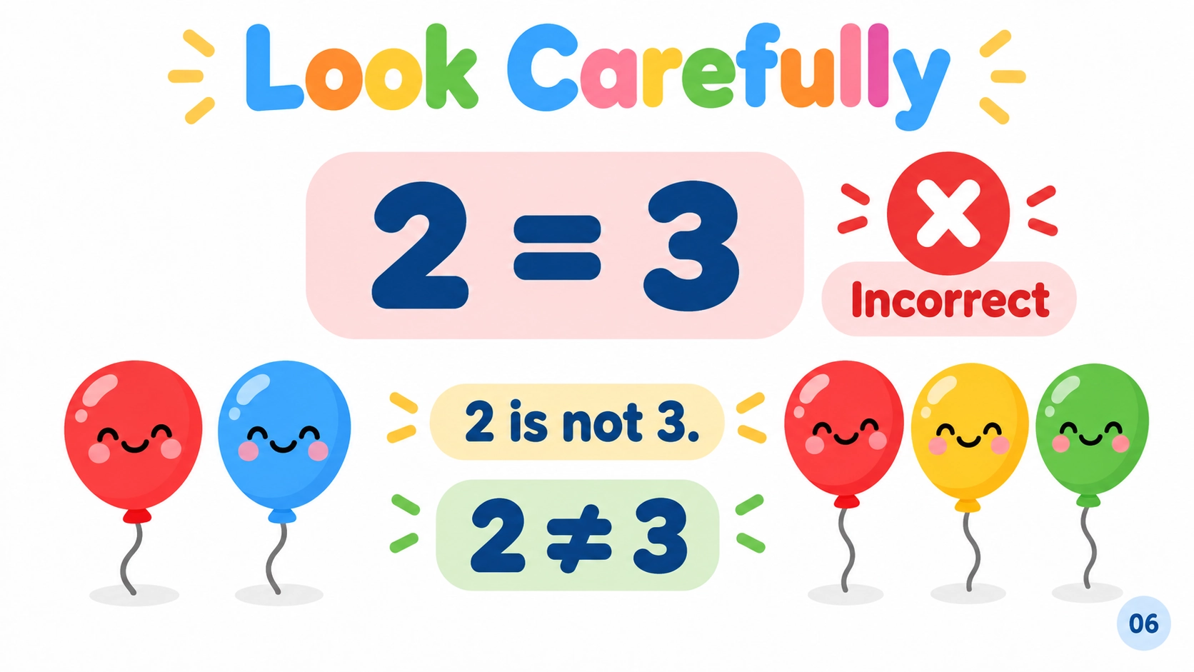 Counting 1–5 — 6