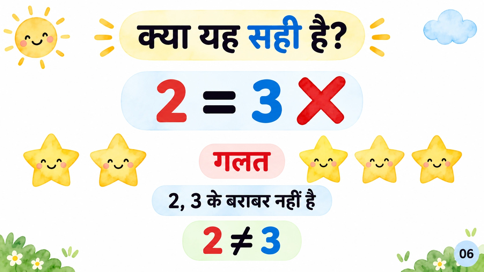 1 से 5 तक गिनती — 6