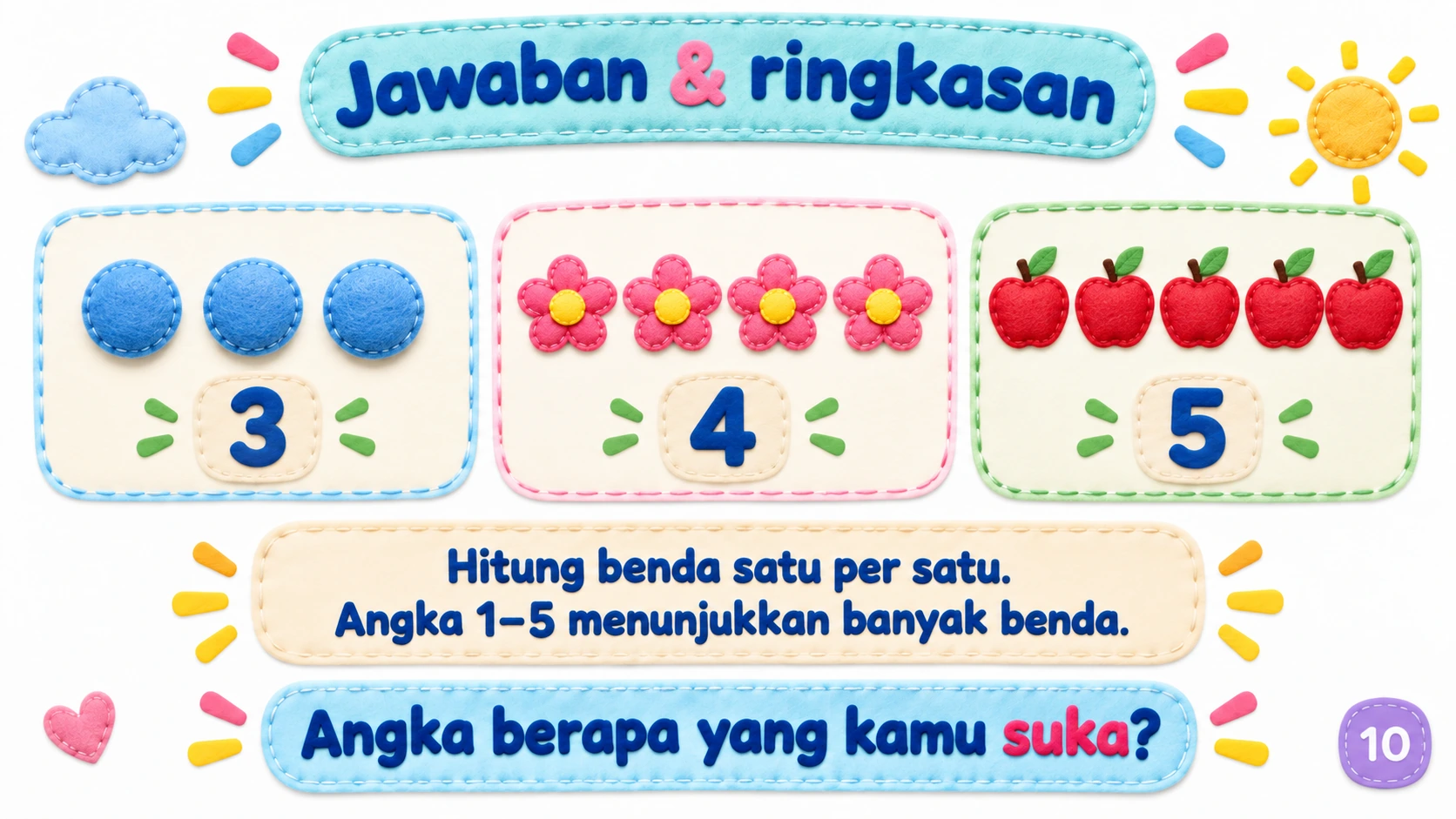 Menghitung 1–5 — 10