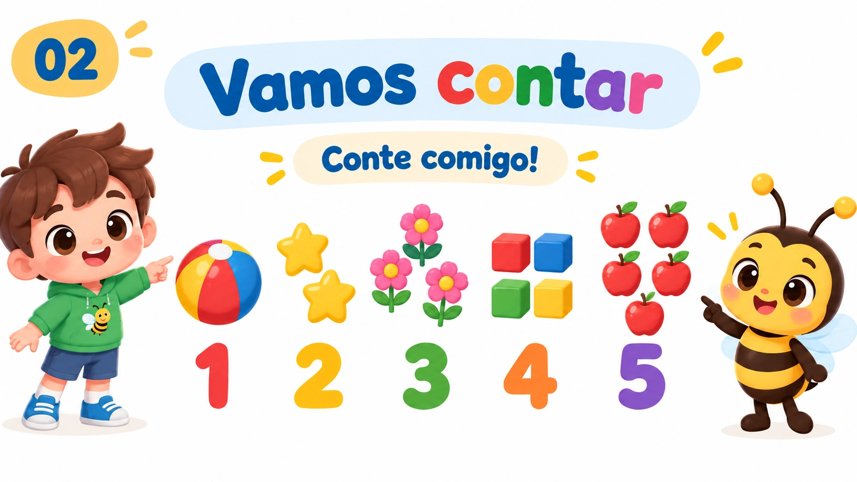Contagem de 1 a 5 — 2